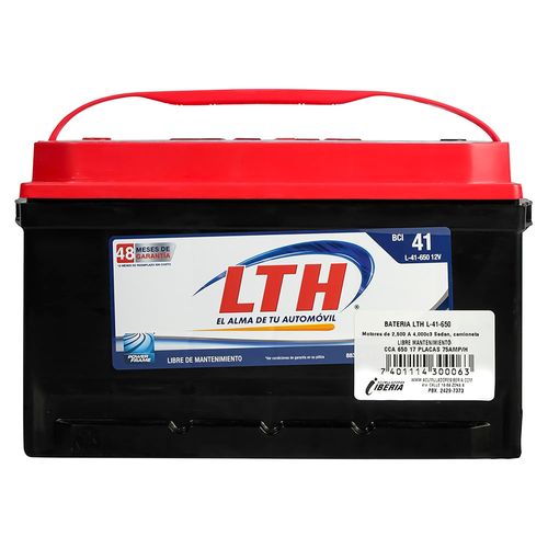 Baterría Lth Para Automóvil L-41-650 17 Placas