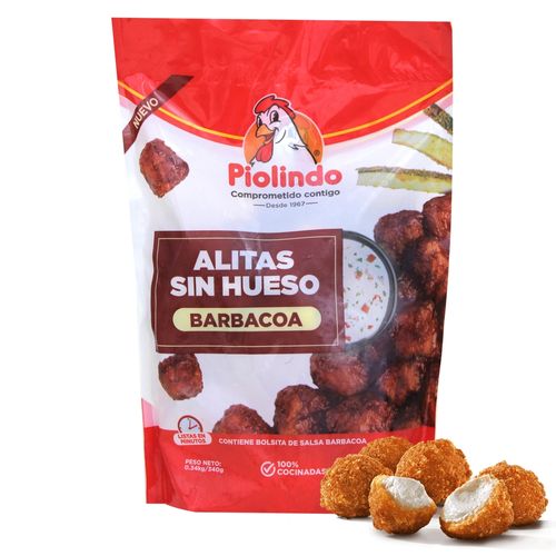 Alitas Sin Hueso Boneless Barbacoa - 340 g