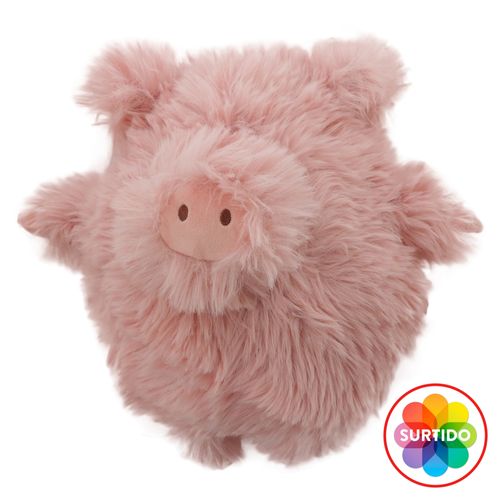 Fur Round Animals Plush 12