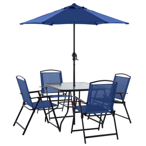Set de jardín Mainstays azul oscuro - 6 Pzas
