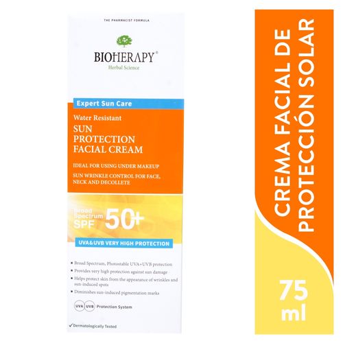 Dermatología Bioherapy Sun Protection Facial Cream Spf 75 ml