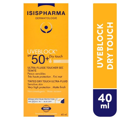Crema solar Isispharma uveblock FPS 50 dry touch - 40 ml