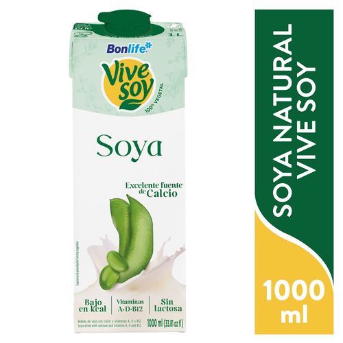 Bebida de Soya Vive Soy Sabor Natural 1000ml