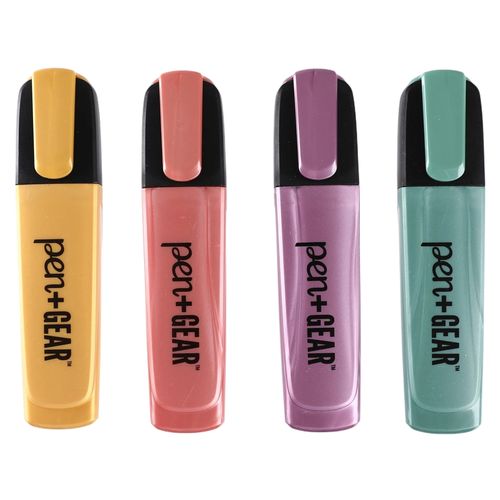 Set Pen + Gear de marcadores colores metálicos - 4 Pzas