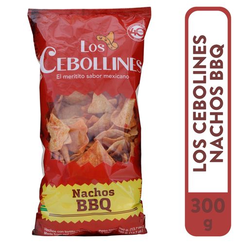 Nachos Los Cebollines bbq bolsa - 390 g