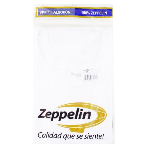 Camiseta Zeppelin Rayada Blanca Talla 4