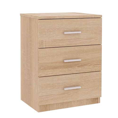Ms Mesa De Noche 40cm 3 Cajones