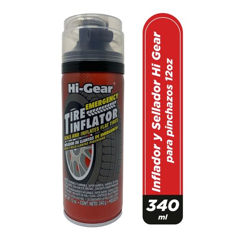 Inflador y Sellador Llantas Hi Gear Emergencia - 340 ml