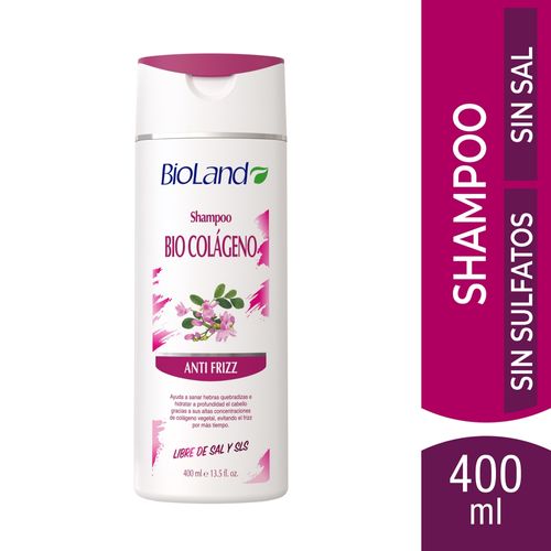 Shampoo Bioland Bio Colágeno Anti frizz - 400ml