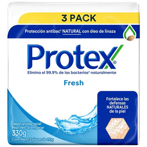 Jabon Protex Fresh Antibacte 3Pck 330Gr