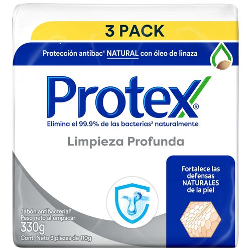 Jabon Protex Limpieza Profund 3Pk 110Gr