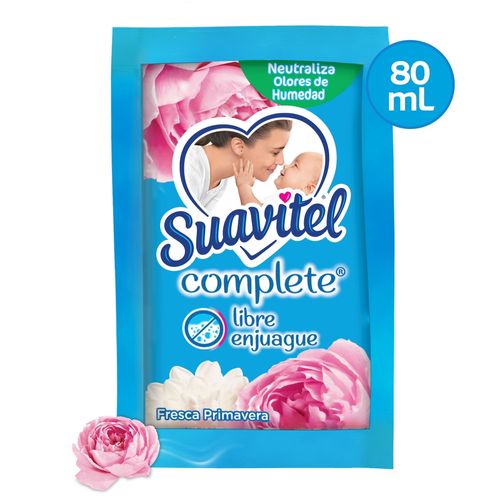 Suavizante de Telas Suavitel Complete Fresa Primaveral - 80ml