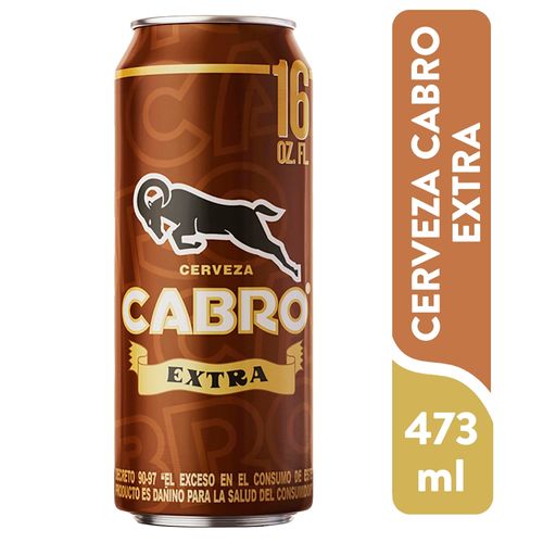 Cerveza Cabro Extra Lata - 16 oz