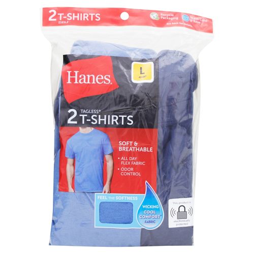 P2 Cms Hanes Cab Cuello Redond Azules M
