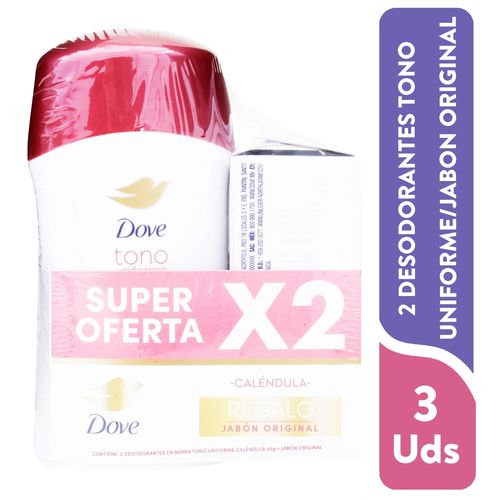 2pack Dove Deo Stick Calen Bar Reg 90 Gr