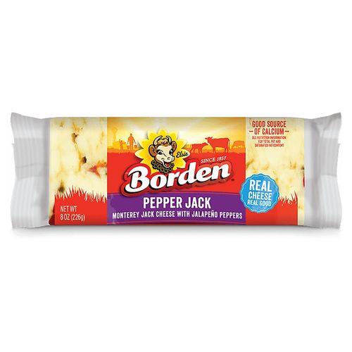 Borden Queso Pepper Jack Trocead 226gr