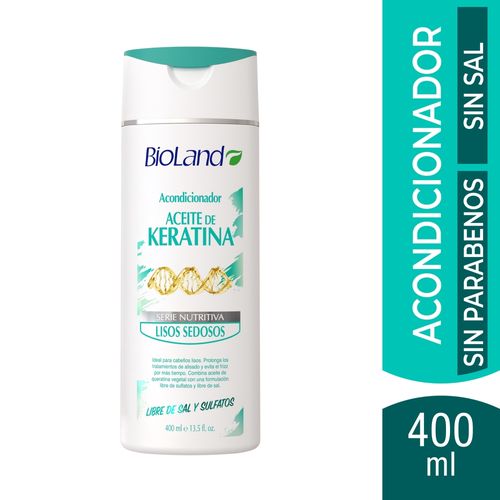 Acondicionador Bioland Aceite de Keratina Lisos Sedosos - 400ml
