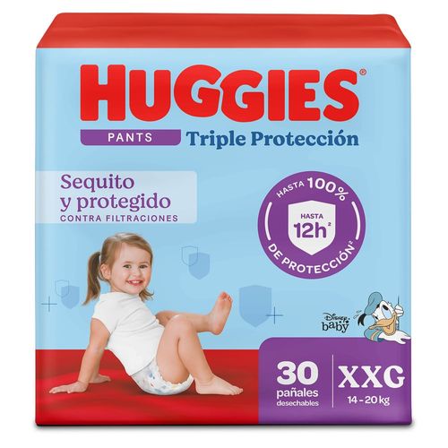 Pañales Huggies Triple Protección Pants Etapa 5/XXG - 30 Unidades