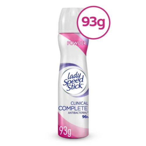 Desodorante Lady Speed Stick Clinical Complete Protection Powder Aerosol 93 g