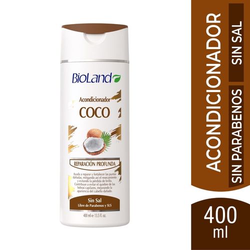 Acondicionador Bioland Coco Reparación Profunda - 400 ml