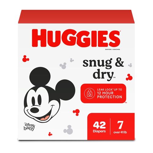 Pañales Huggies, Snug&Dry Etapa 7/XXXXG -42 uds