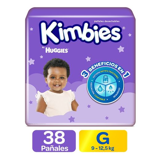Pañales Kimbies Etapa 3/G - 38 Unidades