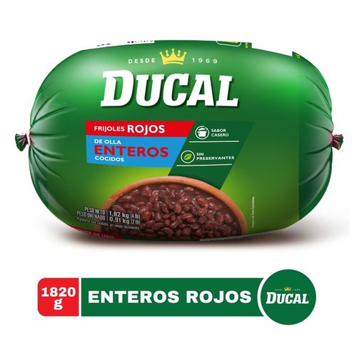 Frijoles rojos Ducal enteros sin preservantes - 1820 g