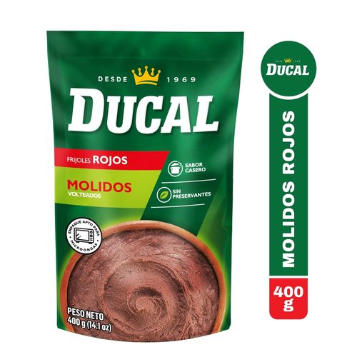 Frijoles volteados Ducal molido rojo doypack - 400 g