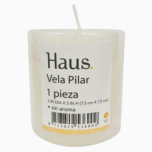 Vela Haus pilar sin aroma 287