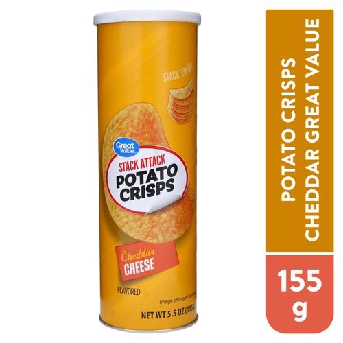 Papas Great Value Tubo Queso - 158 g