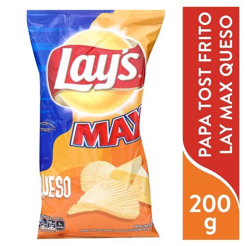 Snack Lays Max Queso Papa - 200gr