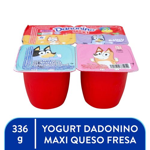 Yogurt Danone Queso Maxi Fresa - 336gr