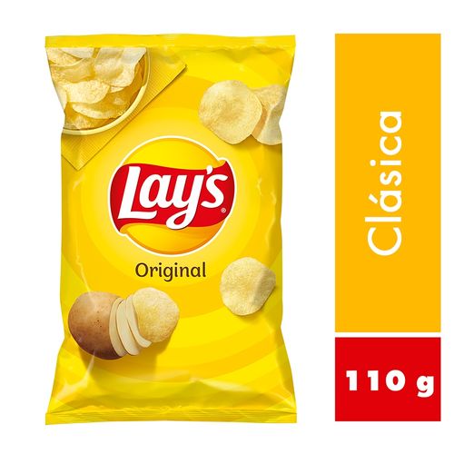 Snack crujiente Lay's papas sabor original - 110 g