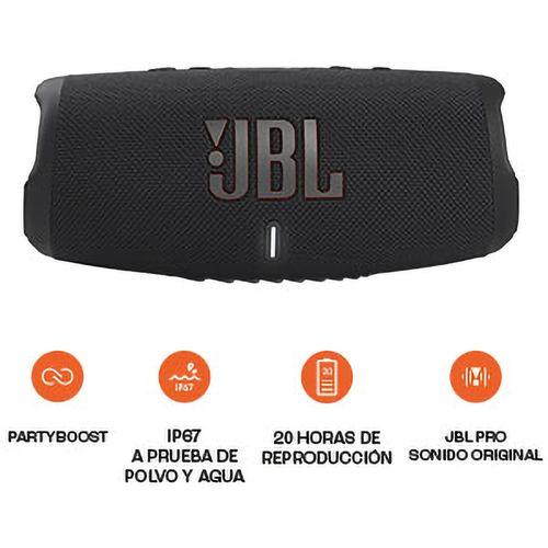 Parlante JBL Charge 5 color Negro Bluetooth