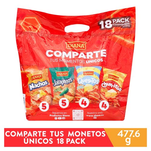 Snack Familiar Diana 18 Pack - 478gr