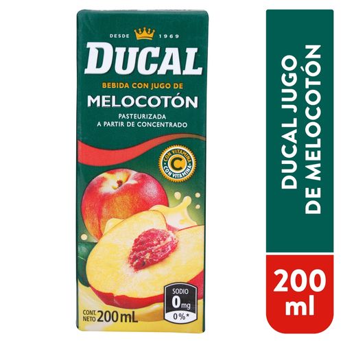 Ducal Jugo Melocoton 200ml Tetra