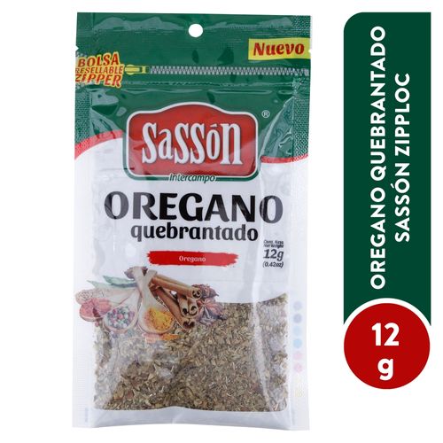 Oregano Quebrantado Sasson Zipploc 12gr