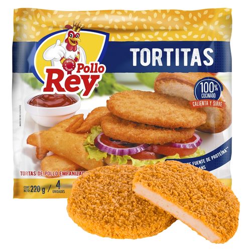 Tortita Pollo Rey empanizada Pollo Rey - 220 g