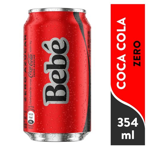 Gaseosa Coca Cola Sin azúcar Lata - 354 ml