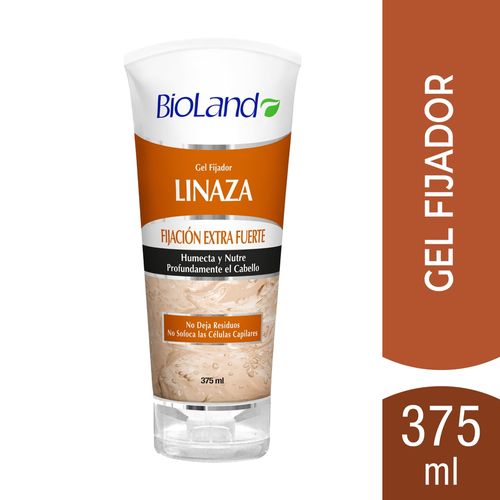 Gel Fijador Bioland Linaza, Extra Fuerte- 375 ml