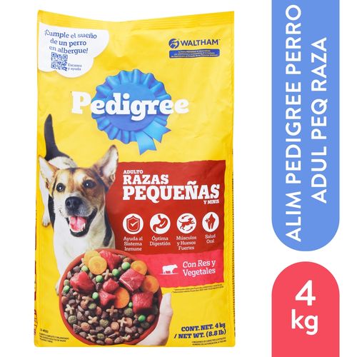 Alimento Pedigree para Perro Adulto Razas pequeñas - 4000 g