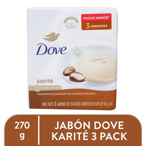Jabón Barra Dove Karité Y Vainilla 3 Pack - 90g