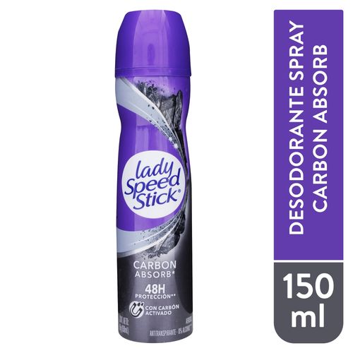 Desodorante Lady Speed Stick Carbon Spray - 91 g