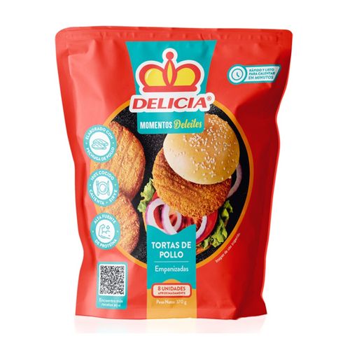 Tortas de Pollo Empanizadas Delicias - 1133 g
