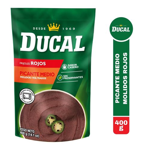 Frijol Ducal Volteado Negro Picante Medio - 400 g