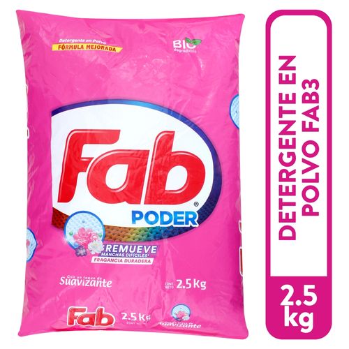 Detergente Fab3 Flores Para Mis Amores - 2.5kg