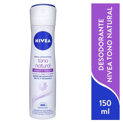Antitranspirante Nivea Spray Femenino Aclarado Beauty Touch -150ml