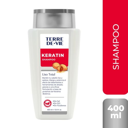 Shampoo Keratin Terre De Vie Liso Total  - 400 ml