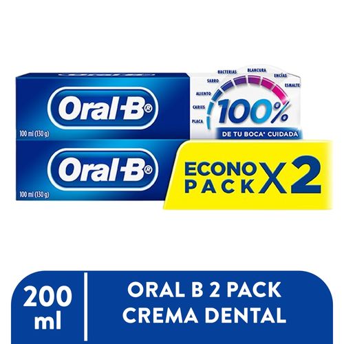 Crema Dental Oral B 2 pack -100 ml