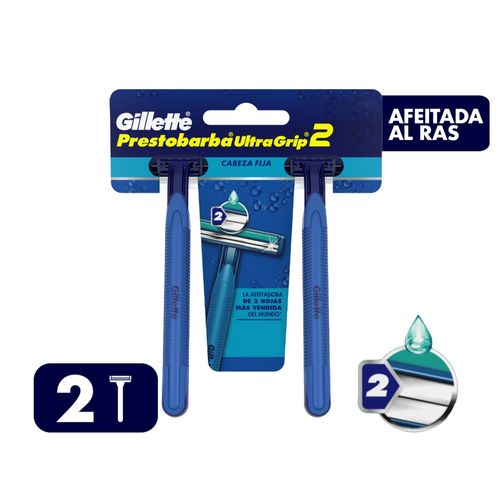 Gillette Presto Barba Ultra Grip2 2ea